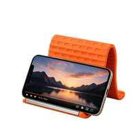 Support de téléphone portable en silicone flexible réglable en hauteur, support de tablette pliable pour bureau, portable, antidérapant pour les voyages, le bureau et la maison
