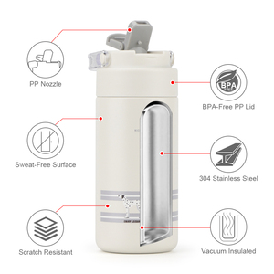 Insulated Drink Water Bottle <strong>Tumbler</strong> Travel Thermal Thermos Stainless Steel <strong>Tumbler</strong> With Lid - Product Image 5