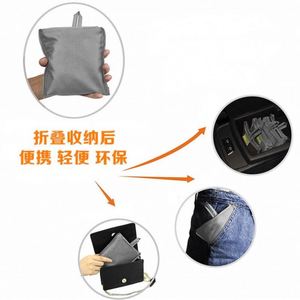 Large Capacity Reusable Storage Bag Folding Shopping Bag With Storage <b>Hook</b> Mini for Men Women Shopping Organization - Product Image 5