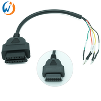 Cable adaptador OBD hembra de 16 pines K CAN, cable conector para detector de fallas del motor, para probador de puente de línea K+CAN
