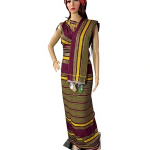 Designer <b>Wedding</b> Industry Somali Bridal Set 2 Pcs Dirac Silicone Coated Silk/Cotton Lace Fabric Jacquard Woven Quick-Dry Medium - Product Image 4