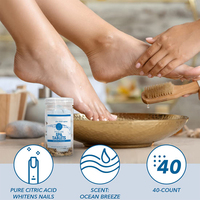 Comprimés de bain de pieds bio pour pédicure, spa pour les pieds, 40 comprimés