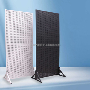 Giá để trưng bày di động hai mặt bằng kim loại có bánh xe, dùng cho siêu thị, cửa hàng bán lẻ, dụng cụ, đồ ăn nhẹ, tất, phụ tùng điện thoại - Product Image 1