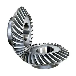 Hzpt Bộ Bánh Răng Côn Bằng Thép Không Gỉ 304 316 Máy CNC Độ Chính Xác Cao/Hộp Số Côn