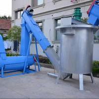 Réservoir de lavage à eau chaude pour flocons de bouteilles PE PP PET, recyclage de matériaux plastiques, rinçage à froid
