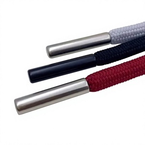 Cordón para Sudadera Personalizado de 5 mm, Cordón de Poliéster Reciclado de Lujo y Duradero con Puntas Metálicas para Prendas - Product Image 1