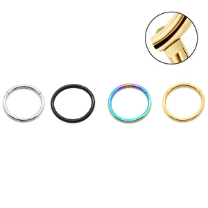 European American Seamless Ring Multi-Purpose Trendy Earrings Stainless Steel Fashion Hoop Earings <strong>Wholesale</strong> Cross-Border <strong>Supply</strong> - Product Image 4