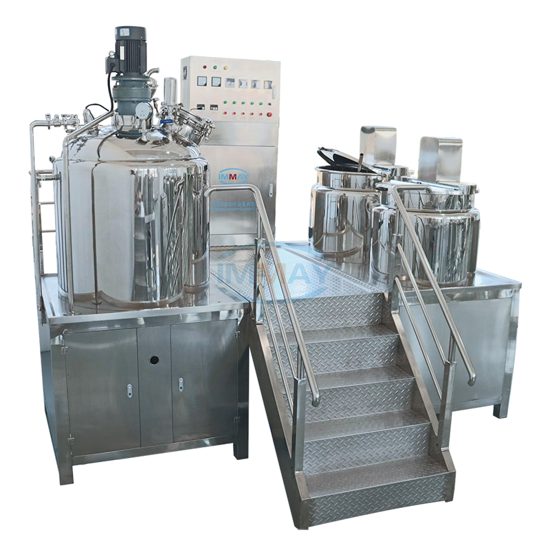 500L steam heating mayonnaise making machine industrial bottom discharge high pressure homogenizer