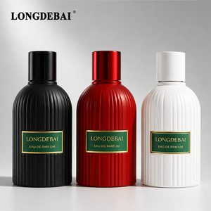 Nuevo Envase de Perfume de Lujo 2026, Botella de Vidrio Redonda Roja para Perfume, Cilindro Vacío con Cierre a Presión, 30ml 50ml 100ml - Product Image 2