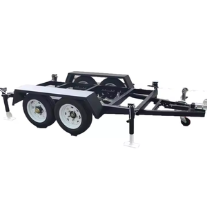 Venta caliente equipo remolque chasis doble eje generador remolque marco <span class=keywords><strong>Iler</strong></span> marco plata coche Dolly remolque 3T - Product Image 4