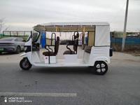 Tricycle à passagers homologué EEC COC, 6 places, longue portée 100 km, batterie haute capacité, homologué pour la route, pour le marché européen