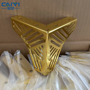 Fabbrica di Ferramenta CAIYI, Moderne Gambe per Mobili in Metallo, Piedini Dorati e Neri per Armadi e Divani - Product Image 1