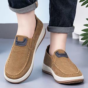 Zapatillas Casuales Nuevas para Hombre, Ligeras, de Corte Bajo, Cómodas, con Rayas, Suela Suave, Parte Superior de Malla, Suela de PVC, Primavera Invierno, para Papás - Product Image 5
