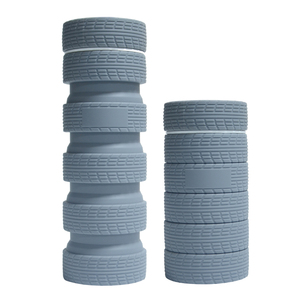 ขวดน้ำซิลิโคนพับได้ 100% เกรดอาหาร ปลอดสาร BPA ขวดน้ำบีบได้ ขวดน้ำซิลิโคนพับเก็บได้ - Product Image 4