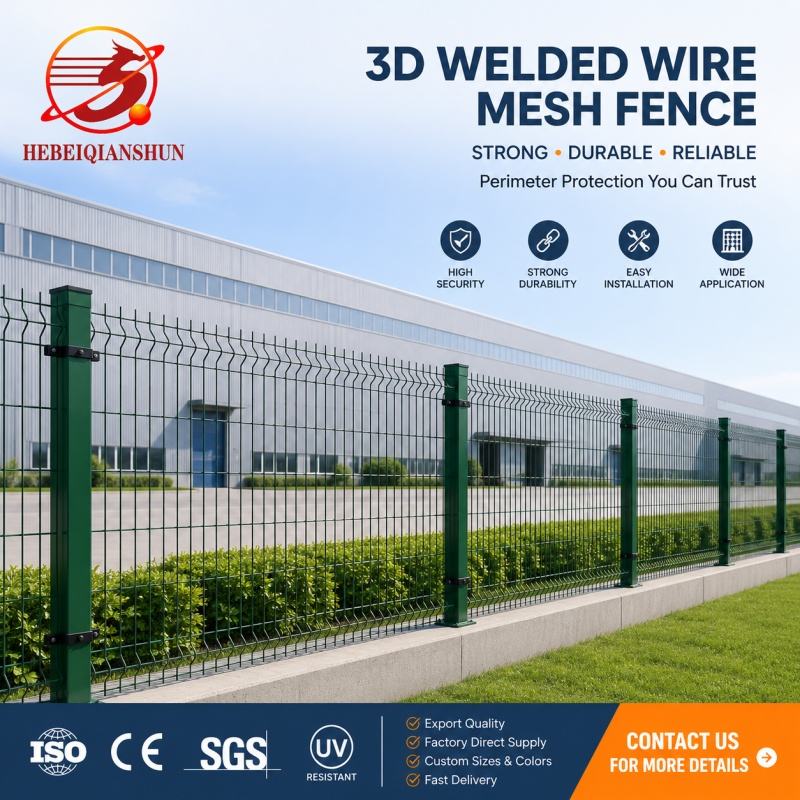Galvanized Steel Welded Curved Wire Mesh 3D Fence Panels Heavy Duty ...