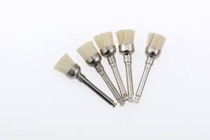 Laboratorio ortodontico piccola punta di setola naturale lucidatura dei denti tazza contrangolo usa e getta odontoiatria spazzolino per profilassi dentale per dentale - Product Image 3