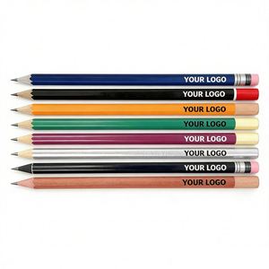 Crayons en bois noir personnalisables avec logo, 2B Hb, pour l'école, les étudiants, cadeau promotionnel, crayons standard pour écrire et dessiner, vente en gros - Product Image 1
