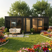 Casa Contenedor Expandible de 10FT, 20FT, 40FT con Fachada de Vidrio, Tipo Granny Flat