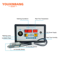 Termostato Inteligente Digital, Incubadora de Control de Humedad y Temperatura, Torneado Automático de Huevos, 12V, 360 V, 220V