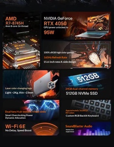โน้ตบุ๊กเกมมิ่งรุ่นใหม่ Mechanical Jiaolong 15K R7-8745H RTX4050 RGB Backlit Mechanical Jiaolong - Product Image 6