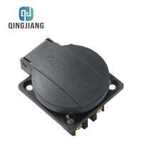 Industrial impermeable 16A 250V toma de corriente Universal UE EE. UU. Reino Unido AU toma de extensión cubierta de obturador de seguridad IP54 enchufe de EE. UU. negro
