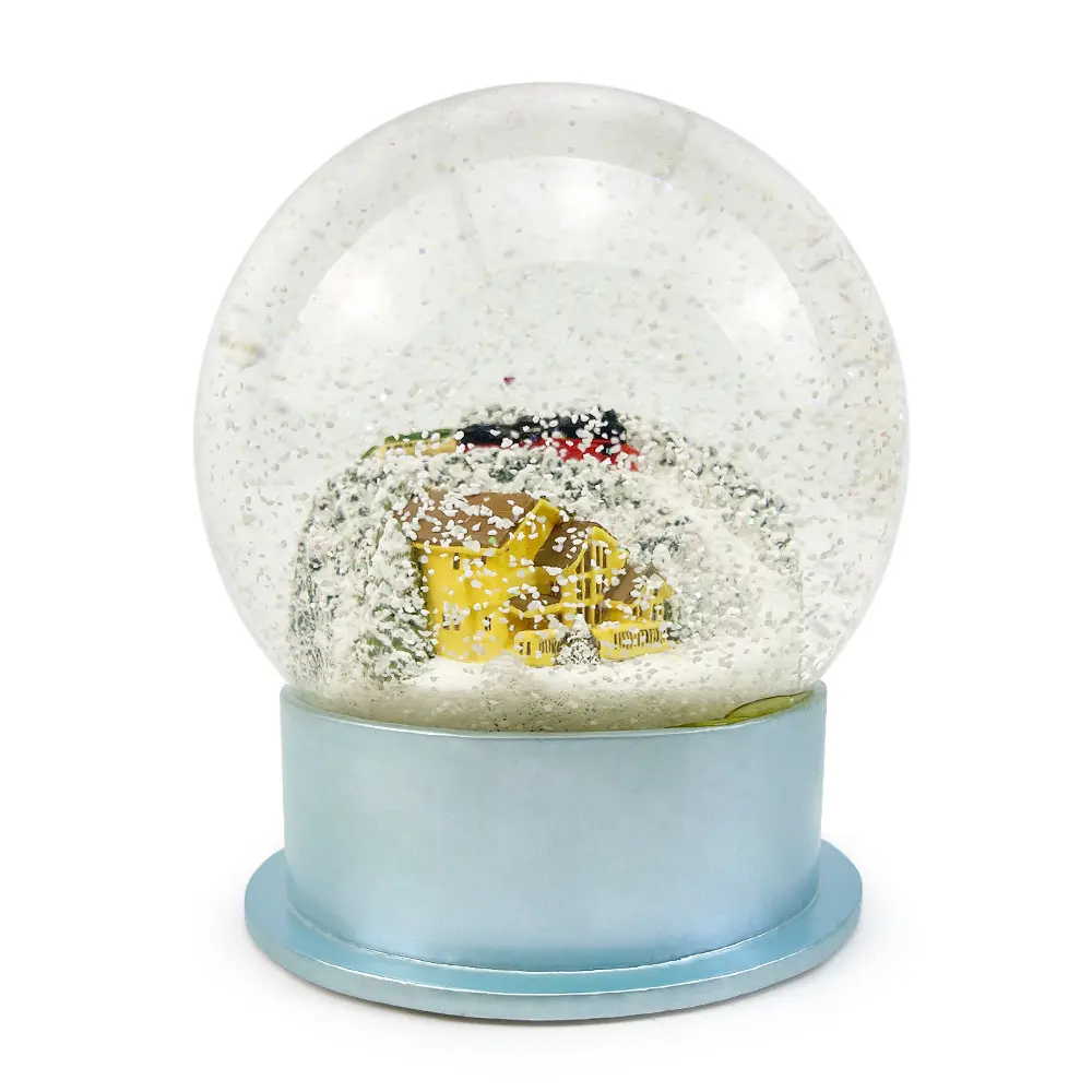 Özelleştirilmiş reçine kar tanesi topları reçine ev süslemeleri geçidi hediyeler noel kristal toplar kar tanesi topları bağlama