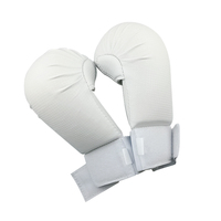 Équipement d'arts martiaux avec logo personnalisé, protège-mains de karaté blancs, gants