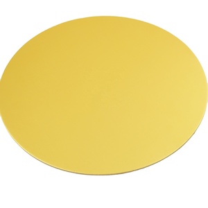 Plateau à gâteau rond de taille personnalisée, couleur or, vente en gros - Product Image 1