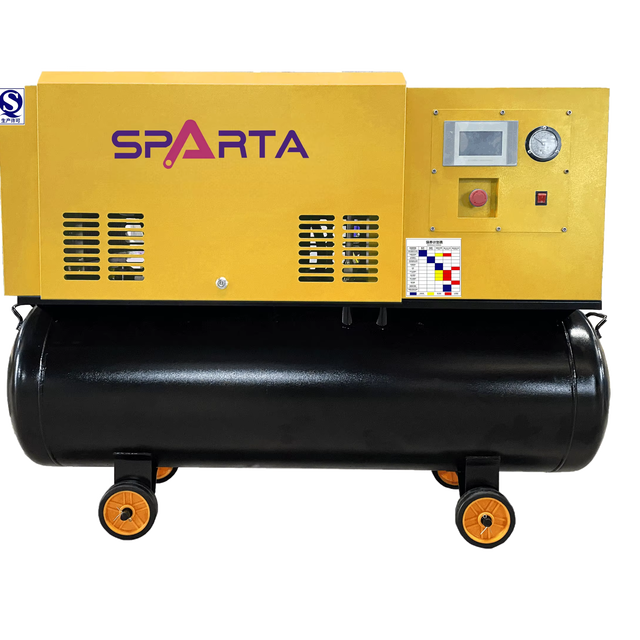 7.5kw 2in1 Stationary Screw Air Compressor Lubricated 380V High Quality in Stock for Cotton Textile Machinery