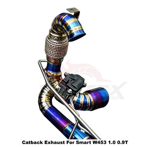 ระบบท่อไอเสียแบบ Catback วาล์ว Vortex Blue Titanium สำหรับ Smart Fortwo Forfour W453 0.9T 1.0L ปี 2016-2025 ชุดแต่งแบบติดตั้งได้โดยตรง - Product Image 4