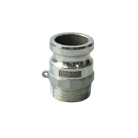 Raccord rapide mâle en alliage d'aluminium de type F 200, 1,6 MPa, résistant aux acides et aux alcalis, pour tuyau d'agriculture, de chantier naval et de quai