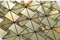 Carreaux de mosaïque auto-adhésifs 30*30cm de bonne viscosité, imperméables, modernes et de luxe, stratifiés en aluminium pelables et collés pour la maison