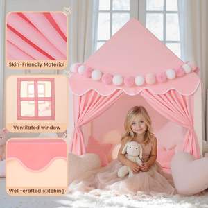 Grande tente de jeu féerique pour enfants, château de rêve, tente de princesse, cadeau pour fille, jouets pour tout-petits - Product Image 4