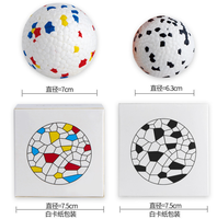Balles durables indestructibles pour chiens ETPU, élasticité résistante aux morsures, boule Interactive pour chiens