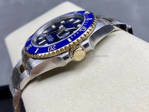 Unisex 41Mm Chất Lượng Cao Cơ Khí Diver Xem 904L Thép Không Gỉ Nhà Máy ETA 3235 Phong Trào Vàng Đen Gốm - Product Image 3