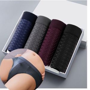 2025 New Men's Mid-Rise Ice Silk Anti-Bacterial <b>Boxer</b> Briefs Quick-Dry Elastic Waistband Underwear Mesh Panel 3D Airflow Waist - Product Image 3