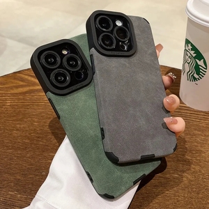 Cover posteriore antiurto in similpelle all'ingrosso per iPhone 17 16 15 Pro Max 14 13 12 11 Pro Max XS Max - Product Image 1