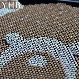 YHB Personalize seu próprio design de strass Hotfix personalizado com motivo de transferência de calor para roupas