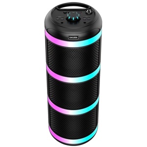 Kakusiga Karaoke Speaker 3x4 20W Rechargeable With Led Lights <b>Bluetooth</b> Fm Usb <b>Microphone</b> - Product Image 3