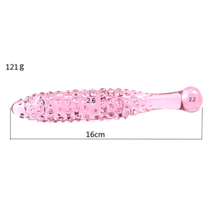 Cam Penis kristal yapay Penis Yoni Bar masaj değnek popo <span class=keywords><strong>Anal</strong></span> Plug seks oyuncak kadınlar için pembe büyük yapay Penis vajina stimülasyon - Product Image 2