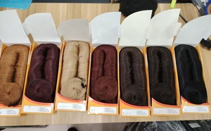 Großhandel kurze Perücke Cheveux Janet Haar Sammlung Menschenhaar mit Verschluss Janet Menschenhaar 8pcs 28 teile/los kurz - Product Image 6