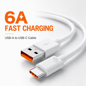 <span class=keywords><strong>Cavo</strong></span> <span class=keywords><strong>USB</strong></span>-<span class=keywords><strong>C</strong></span> da 1M 6A per Ricarica Rapida e Trasferimento Dati, Compatibile con Samsung, Huawei, Xiaomi - Product Image 5