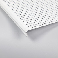 Panneaux de plafond en alliage d'aluminium à lamelles, personnalisés, modernes, en métal, avec conception ignifuge et étanche pour grille de plafond de salon