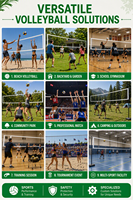 Filet de volley-ball professionnel renforcé en toile anti-déchirure pour gymnase scolaire et événements sportifs