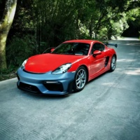 Kit carrosserie avant style 718GT4RS, spoiler, calandre, 2017-2023, 718 982 Cayman Boxster, mise à niveau des feux antibrouillard en PP
