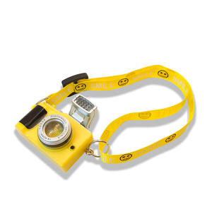 Llavero de plástico LED portátil para exteriores de primera calidad Diseño de cámara <span class=keywords><strong>Leica</strong></span> amarilla con características de luz y sonido para promoción de regalos - Product Image 5