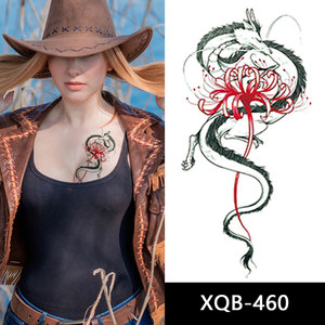 Autocollants de <span class=keywords><strong>tatouage</strong></span> temporaire par transfert d'eau à motifs de dragons variés, faux tatouages de mode pour la moitié du bras, pour la décoration corporelle - Product Image 6