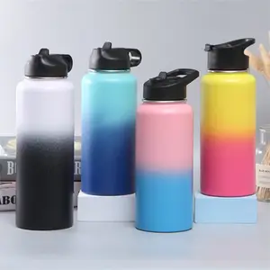 Modernes Design 17 Unzen bis 64 Unzen individuell gestaltete Sport-Wasserflasche aus Edelstahl vakuumisoliert glattes Becher für den Rückweg in die Schule