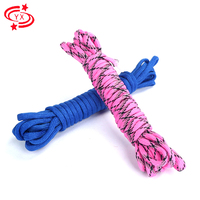 Vente en gros 550 cordon Parachute cordon 4mm Nylon Polyester corde tressée finition pour l'extérieur Camping escalade chaussures sacs emballage