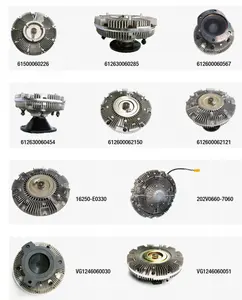 Tedarik motor soğutma sistemi silikon fan debriyaj yağı 61260060567 612630060285 61500060226 Weichai serisi